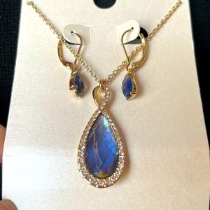 Anne Klein Fashion jewelry necklace and earrings set. New in a Box